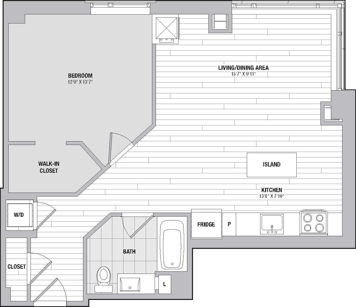 Apartment 1709 floorplan